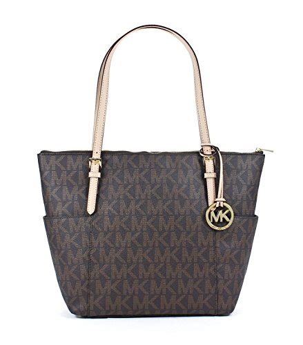 michael michael kors east west tz tote mk signature pvc|michael michael kors jet set east west signature tote .